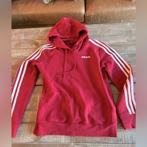 Adidas deep red hoody size XS.